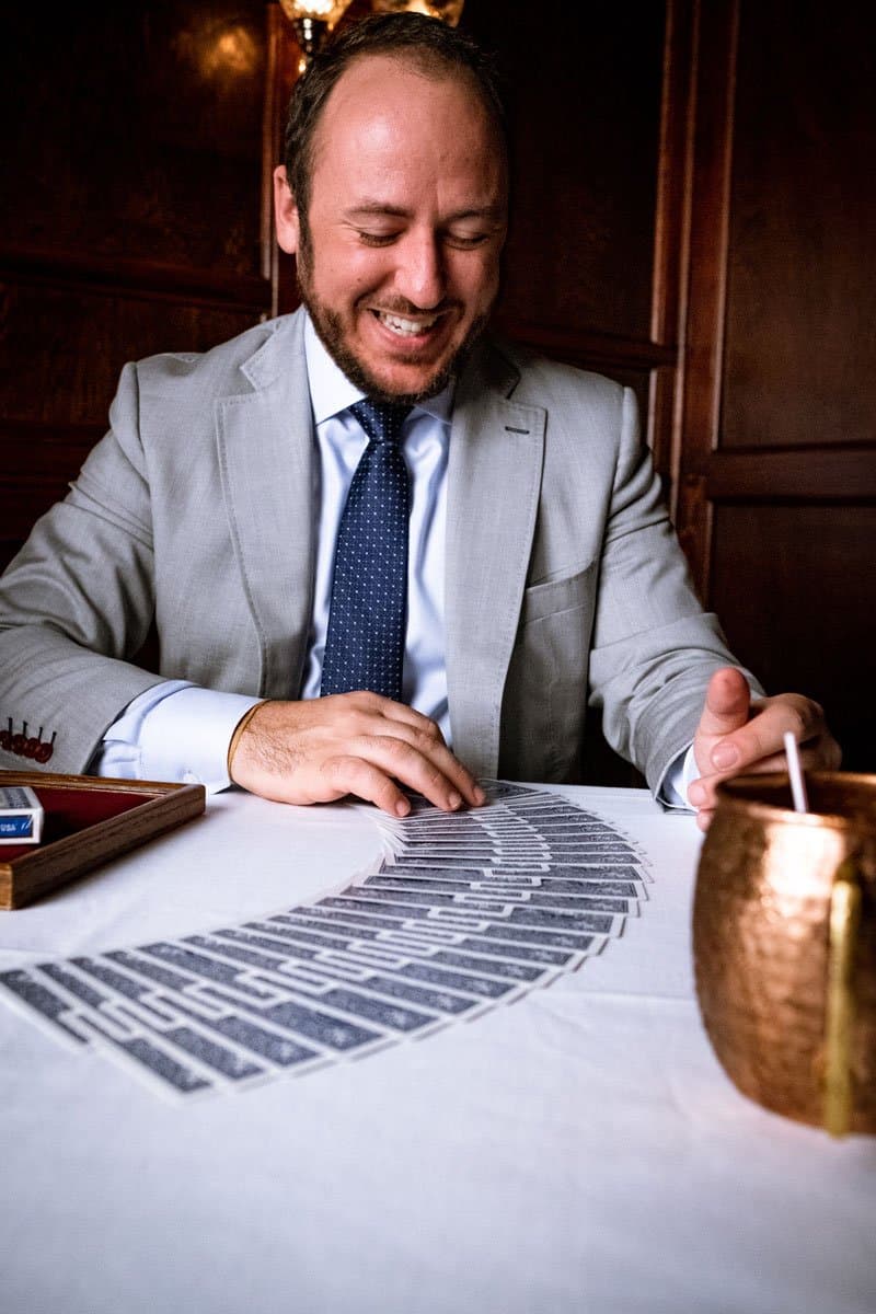 Professional magician performing at a Atlanta event